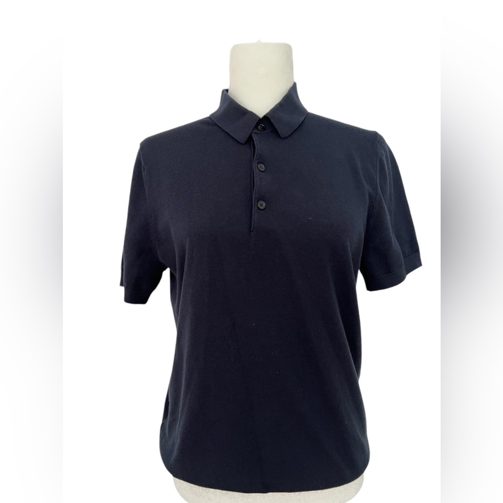 Mango Women’s Polo Navy Shirt Size S